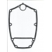 Yamaha 40Х. Прокладка корпуса двигателя 66T-45114-A0 				